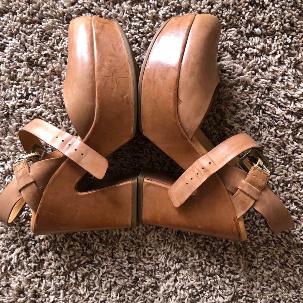Kork-Ease Myra Leather Platform Wedge Sandals - Picture 2 of 7